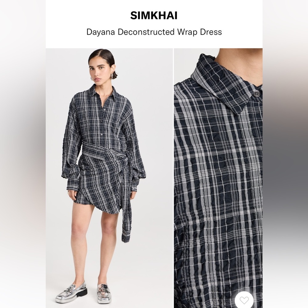 Simkhai Dayana deconstructed wrap dress